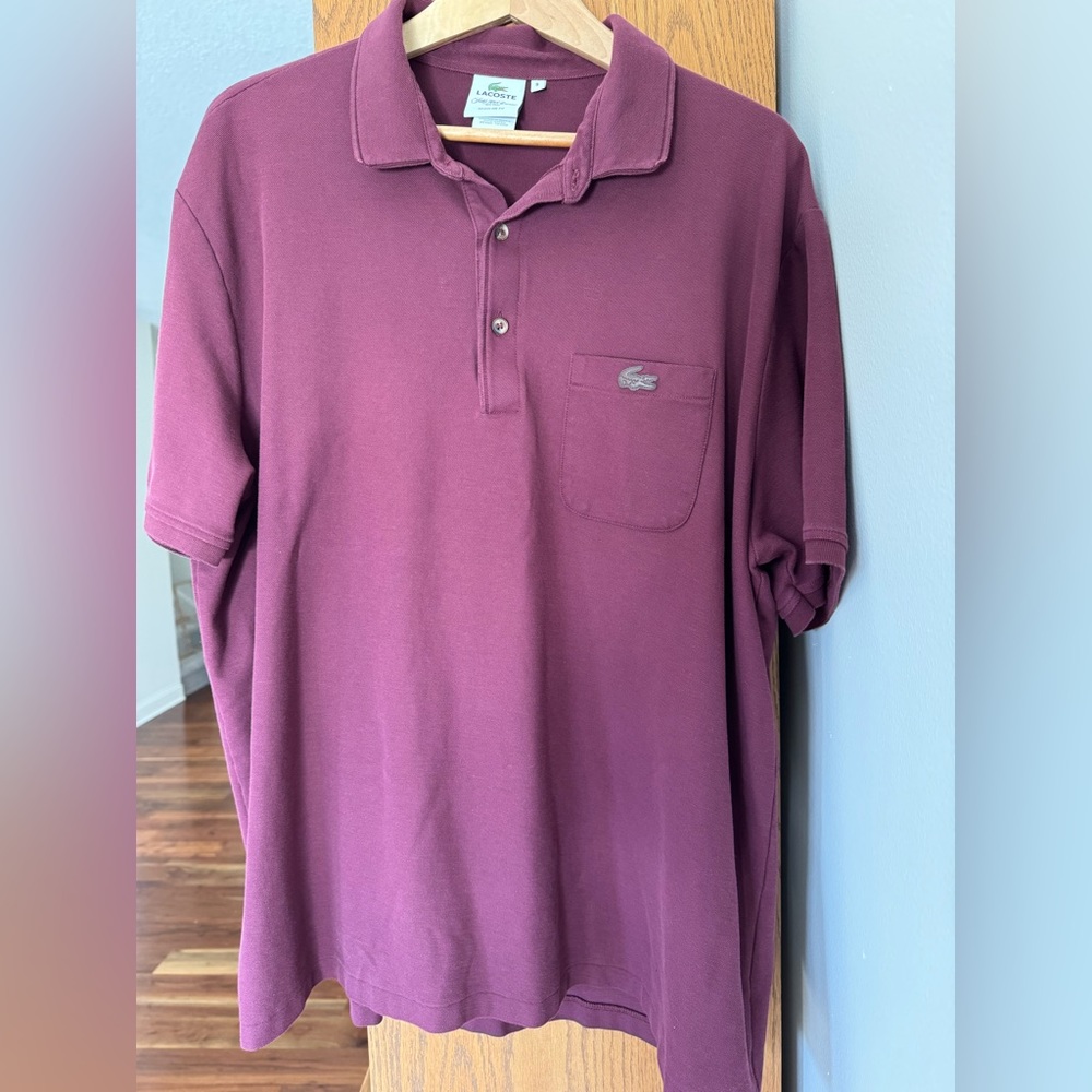 Men’s Saks Fifth Avenue Lacoste pique polo